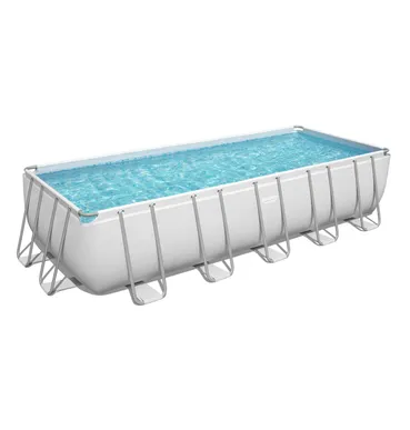 PISCINE BESTWAY POWER STEEL RECT  6,40X2,74X1,32 +GROUPE FILTRATION