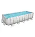 PISCINE BESTWAY POWER STEEL RECT  6,40X2,74X1,32 +GROUPE FILTRATION