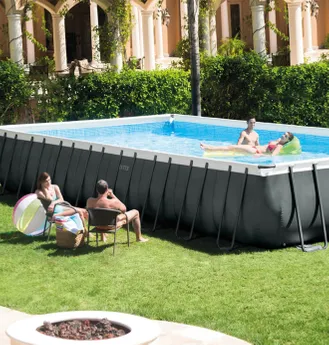 PISCINE INTEX ULTRA XTR RECTANGULAIRE 9,75x4,88 H 1,32  8M3/H